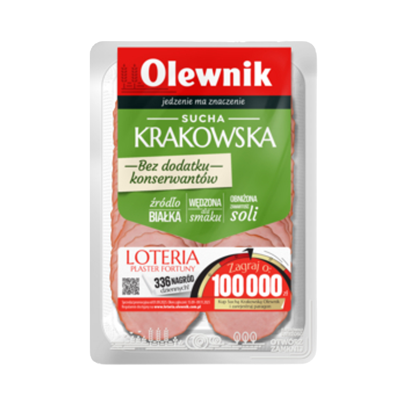 Sucha krakowska bez konserwantów 80 g Olewnik